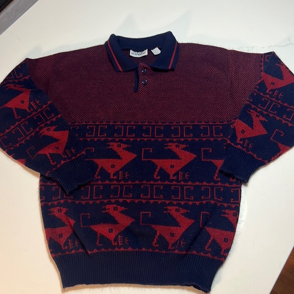 Club Nouveau Other - Vintage Club Nouveau collared Knit Sweater.  Size Small.